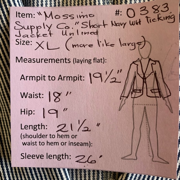 Short Denim Jacket Size XL - Picture 8 of 8